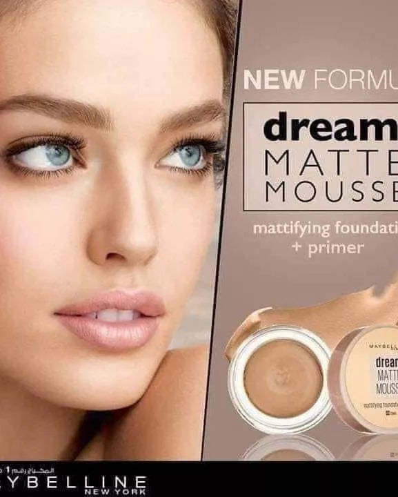 Maybelline Dream Matte Mousse Mattifying Foundation and Primer - Khayest
