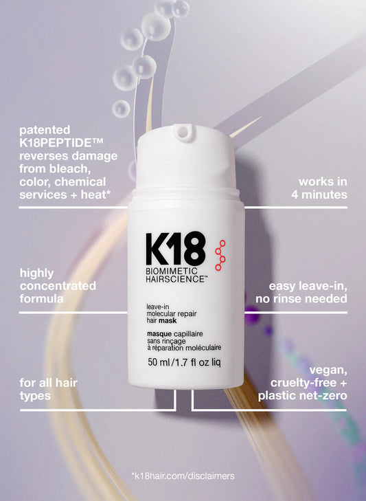 K18 Leave In Molecular Repair Hair Mask 50ml - Khayest