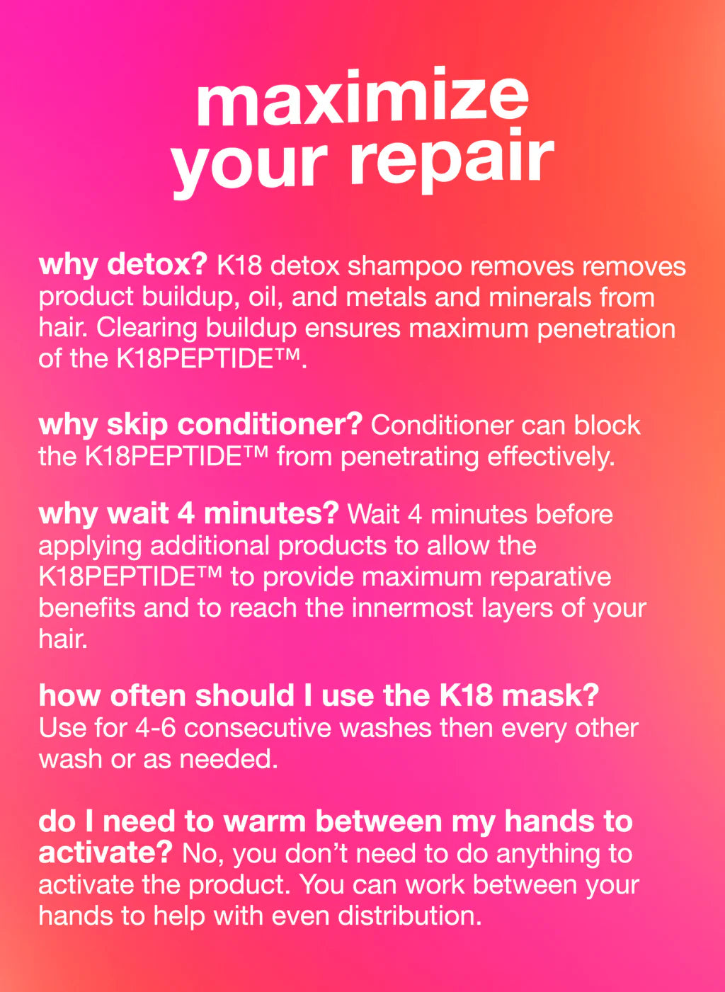 K18 Leave In Molecular Repair Hair Mask 50ml - Khayest