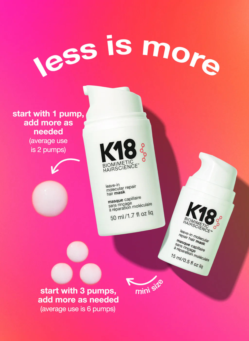 K18 Leave In Molecular Repair Hair Mask 50ml - Khayest