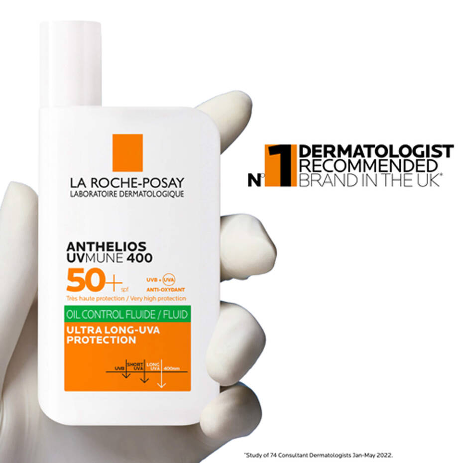 La Roche Posay Anthelios UVmune 400 Fluid Oil Control Sunscreen SPF50 50ml - Khayest