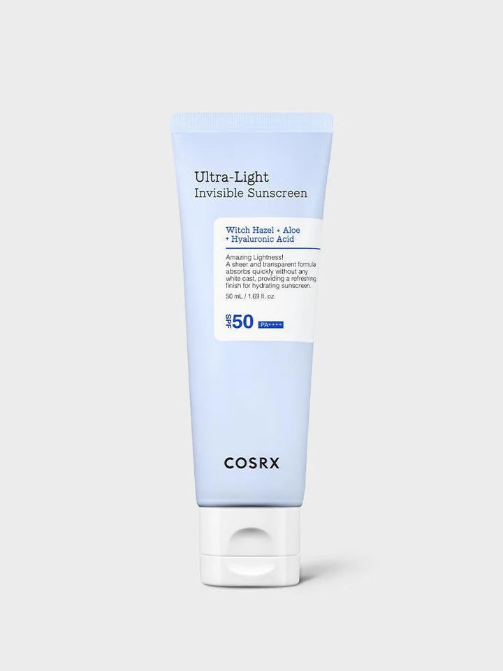 COSRX Ultra Light Invisible Face Sunscreen SPF50 PA++++ 50ml - Khayest