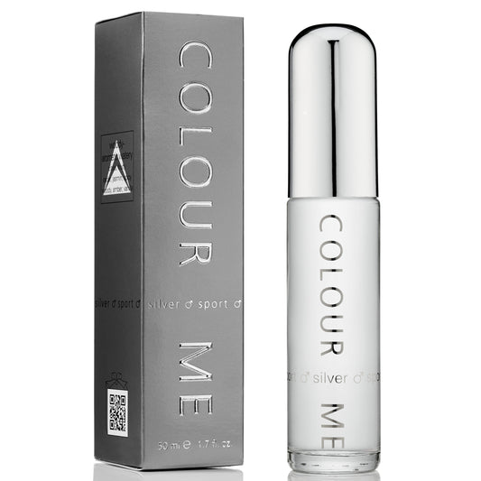 Colour Me Silver Sport EDP Perfume For Men 50 ml - Khayest