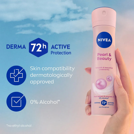 Nivea Pearl & Beauty Smooth and Beautiful Underarms Deodorant Spray 150ml - Khayest