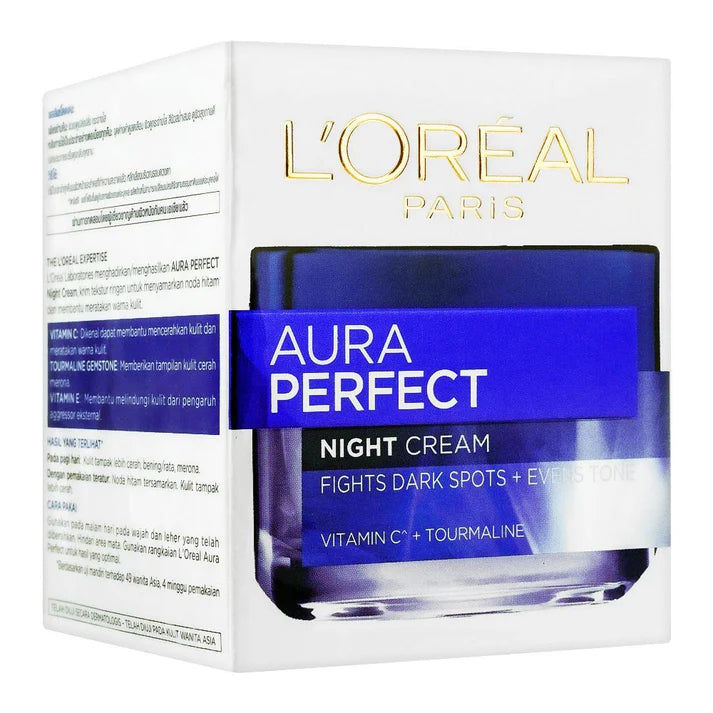Loreal Paris Aura Perfect Whitening Night Cream 50ml - Khayest
