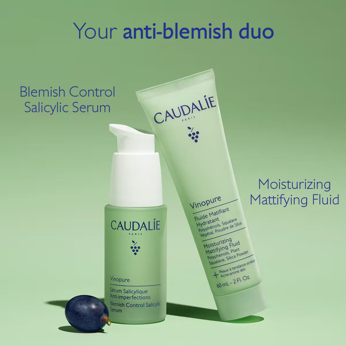 Caudalie Vinopure Blemish Control Salicylic Serum  30ml