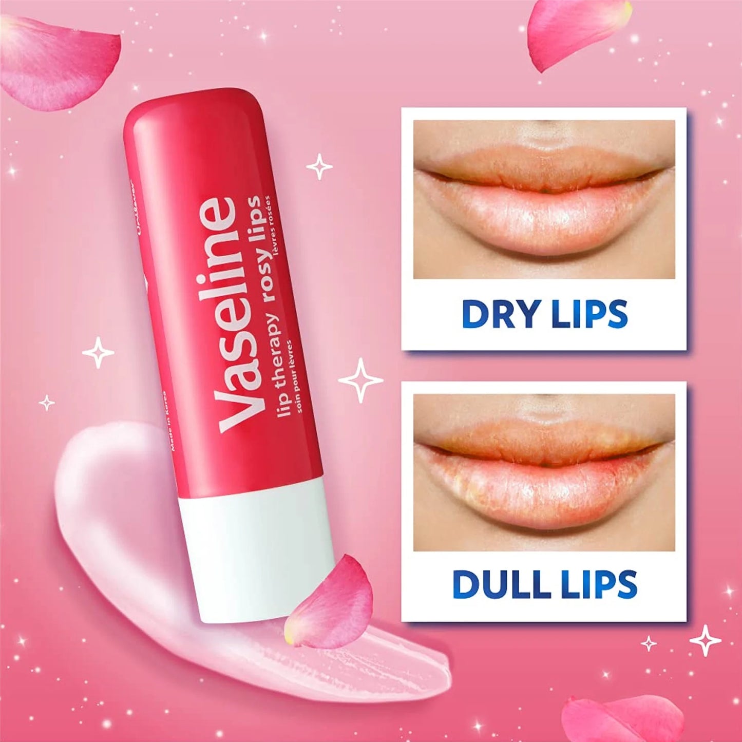 Vaseline Lip Therapy Rose Lips Lip Balm Stick - Khayest
