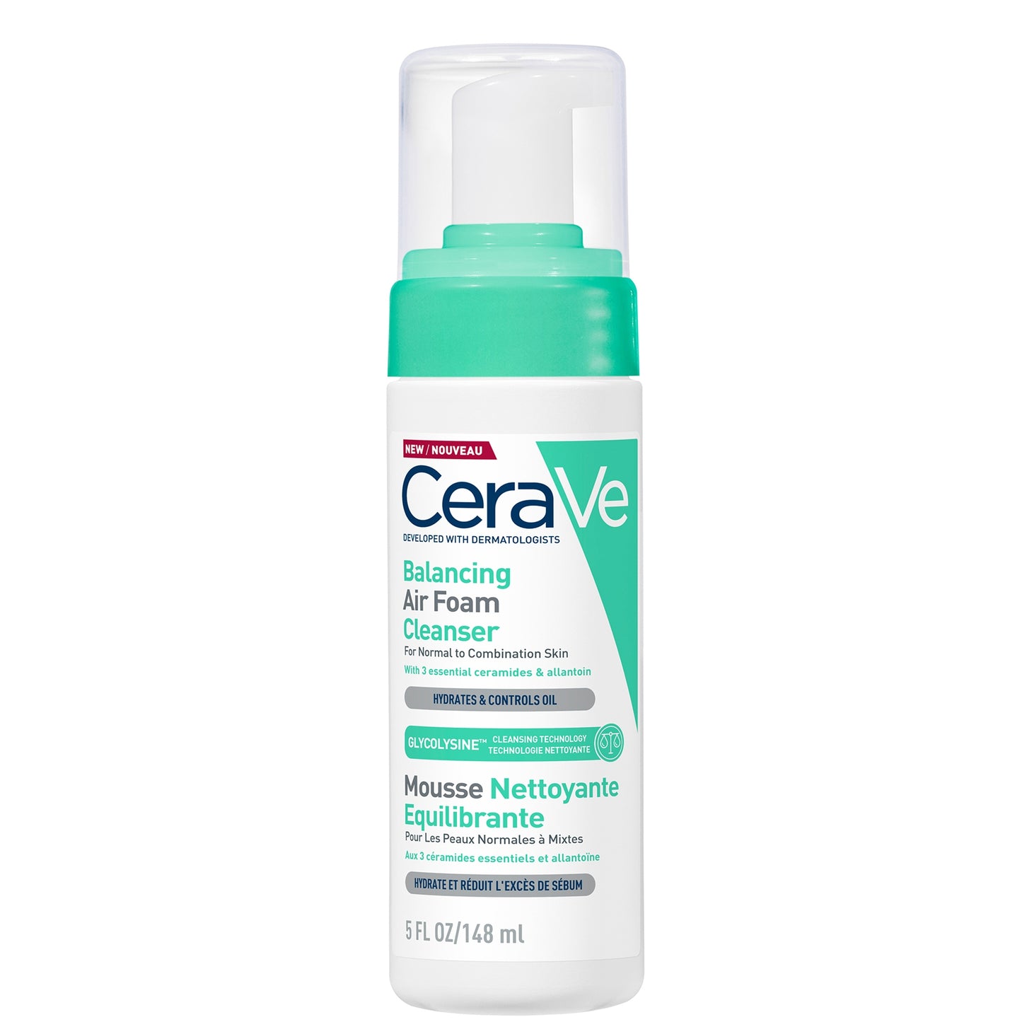 Cerave Balancing Air Foam Cleanser For Normal To Combination Skin