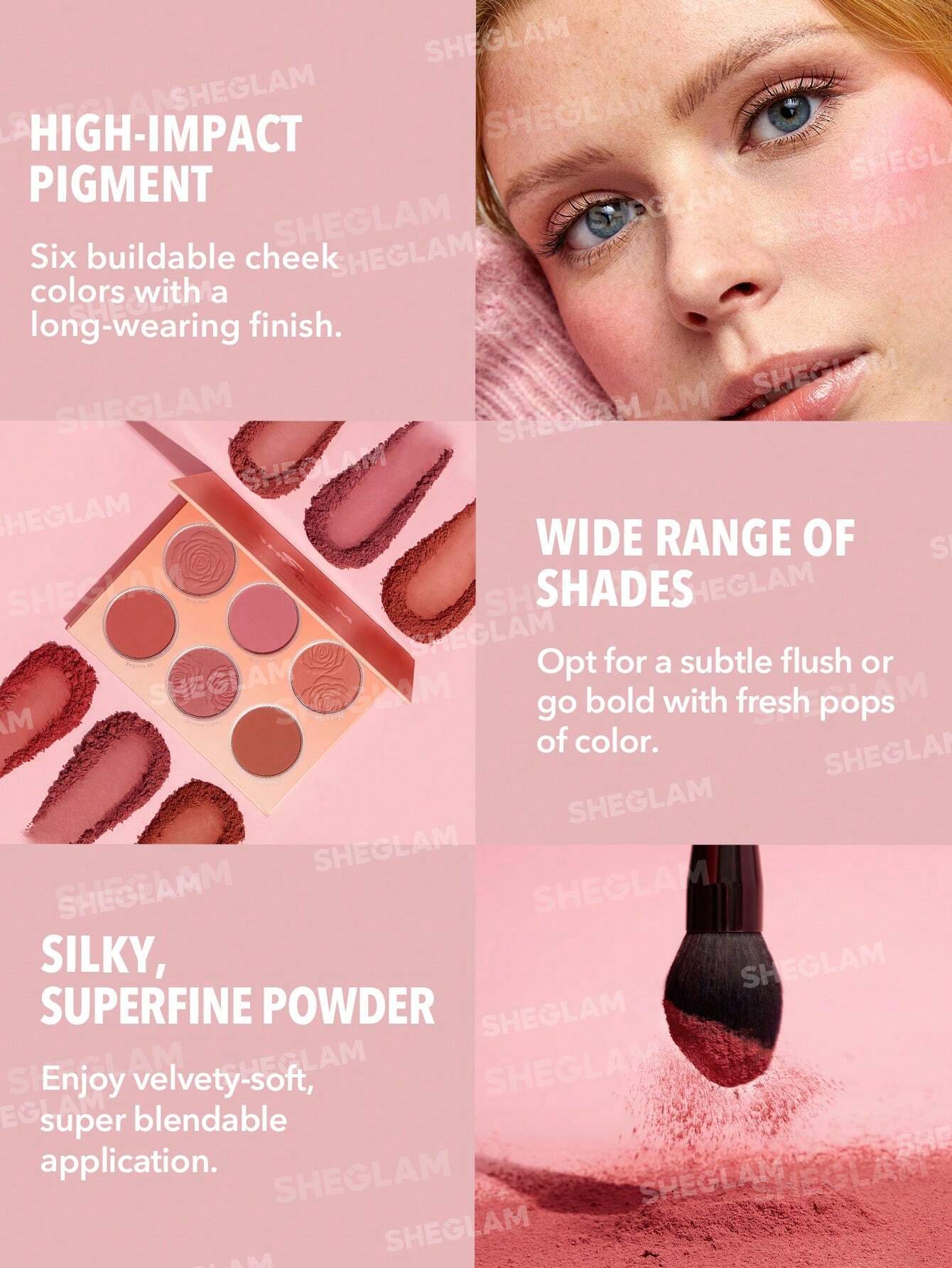 Sheglam Floral Flush Blush Eye Palette - Khayest