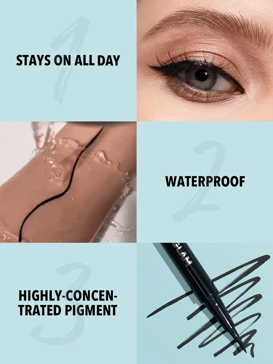 sheglam pro precision waterproof liquid eyeliner 0.6ml - Khayest