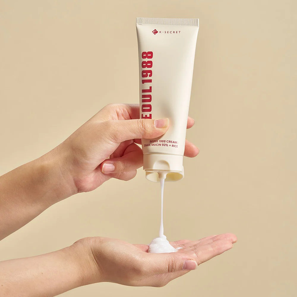 K-Secret Seoul 1988 Snail Mucin 93% + Rice Cream 100ml - Khayest