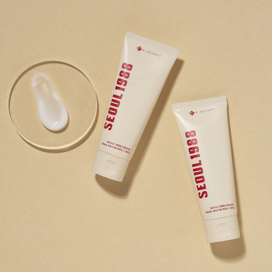 K-Secret Seoul 1988 Snail Mucin 93% + Rice Cream 100ml - Khayest