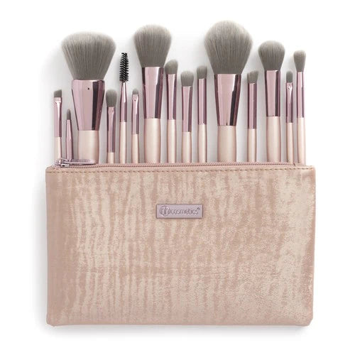 BH Cosmetics Lavish Elegance 15 piece Brush Set With Cosmetic Bag - Khayest
