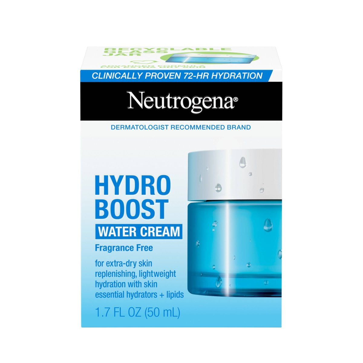 Neutrogena Hydro Boost Water Face Cream for Extra-Dry and Acne-Prone Skin - Fragrance Free - 1.7oz - Khayest