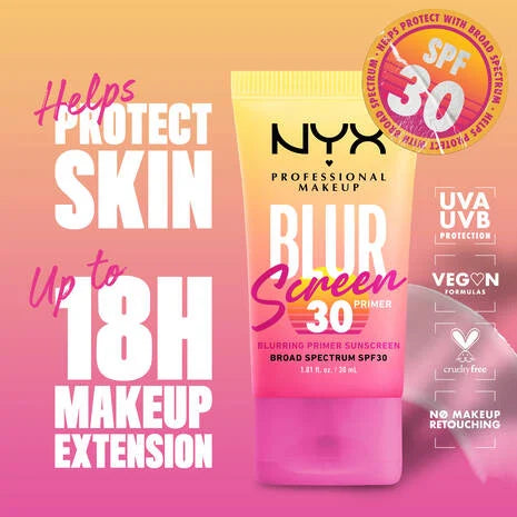 NYX Blur Screen SPF30 Face Makeup Primer - Khayest