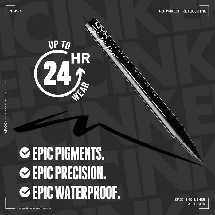 NYX Epic Ink Waterproof Liquid Eyeliner - Khayest