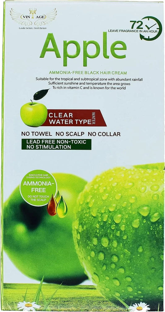 Apple Ammonia Free Black Hair Cream - Khayest