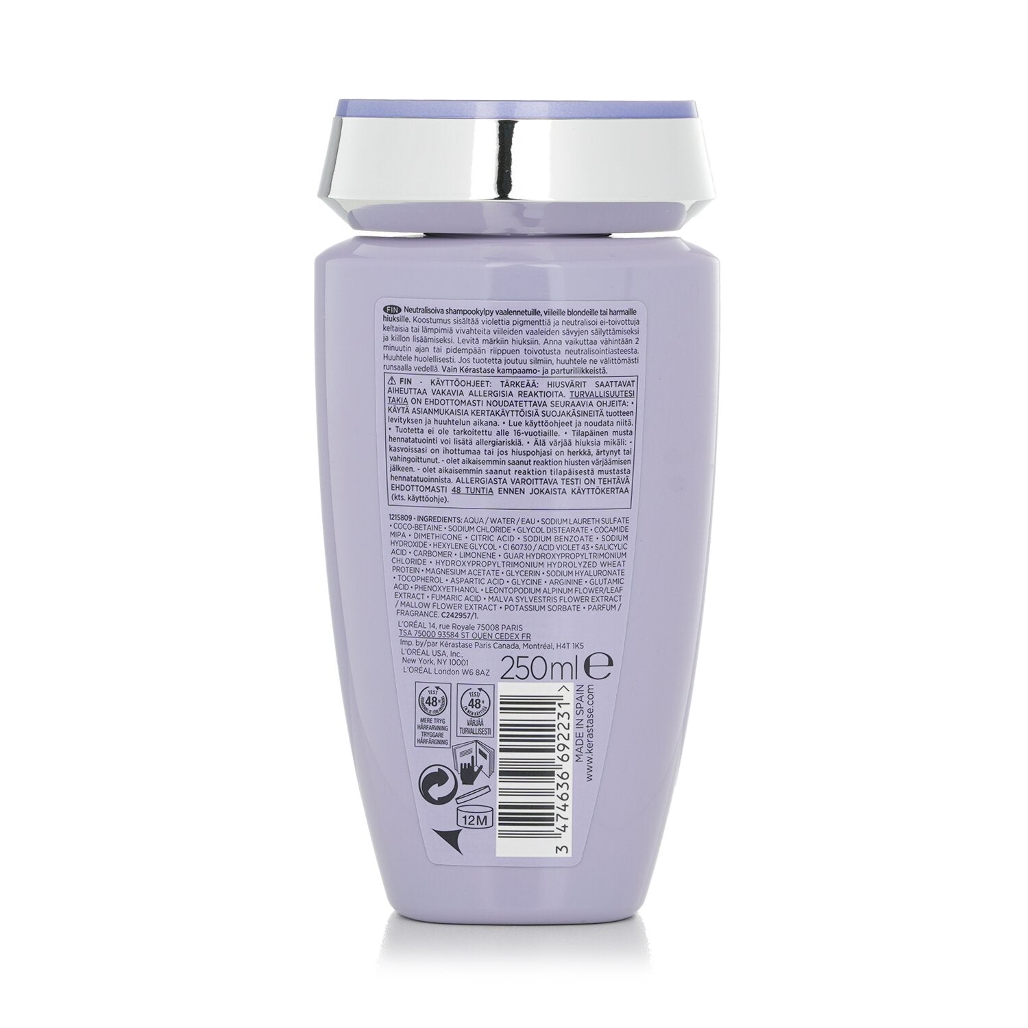 kerastase Paris Blond Absolu Bain Ultra Violet Hair Shampoo 250ml - Khayest