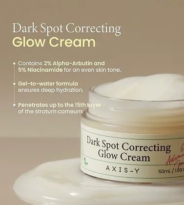 Axis-Y Dark Spot Correcting Glow Face Cream 50ml - Khayest