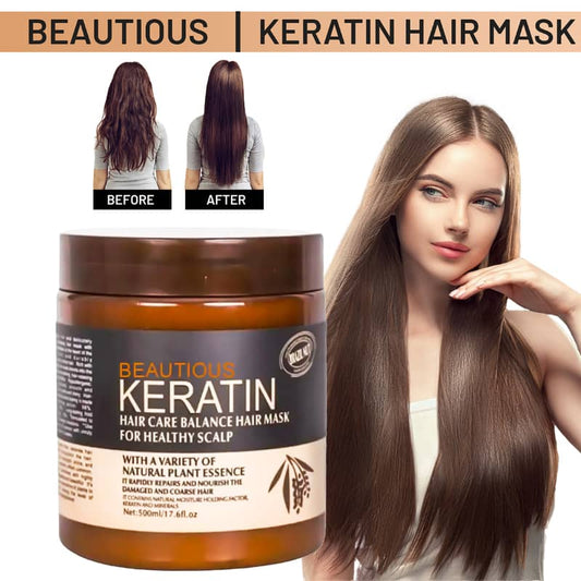Brazil Nut Keratin Hair Care Balance Hair Mask For Healthy Scalp 500ml - Khayest