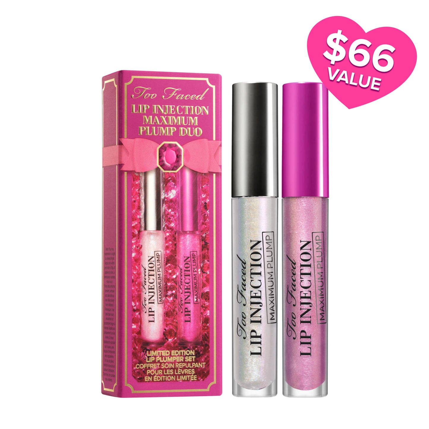 Too Faced Lip Injection Maximum Plump Lip Gloss Duo - Khayest
