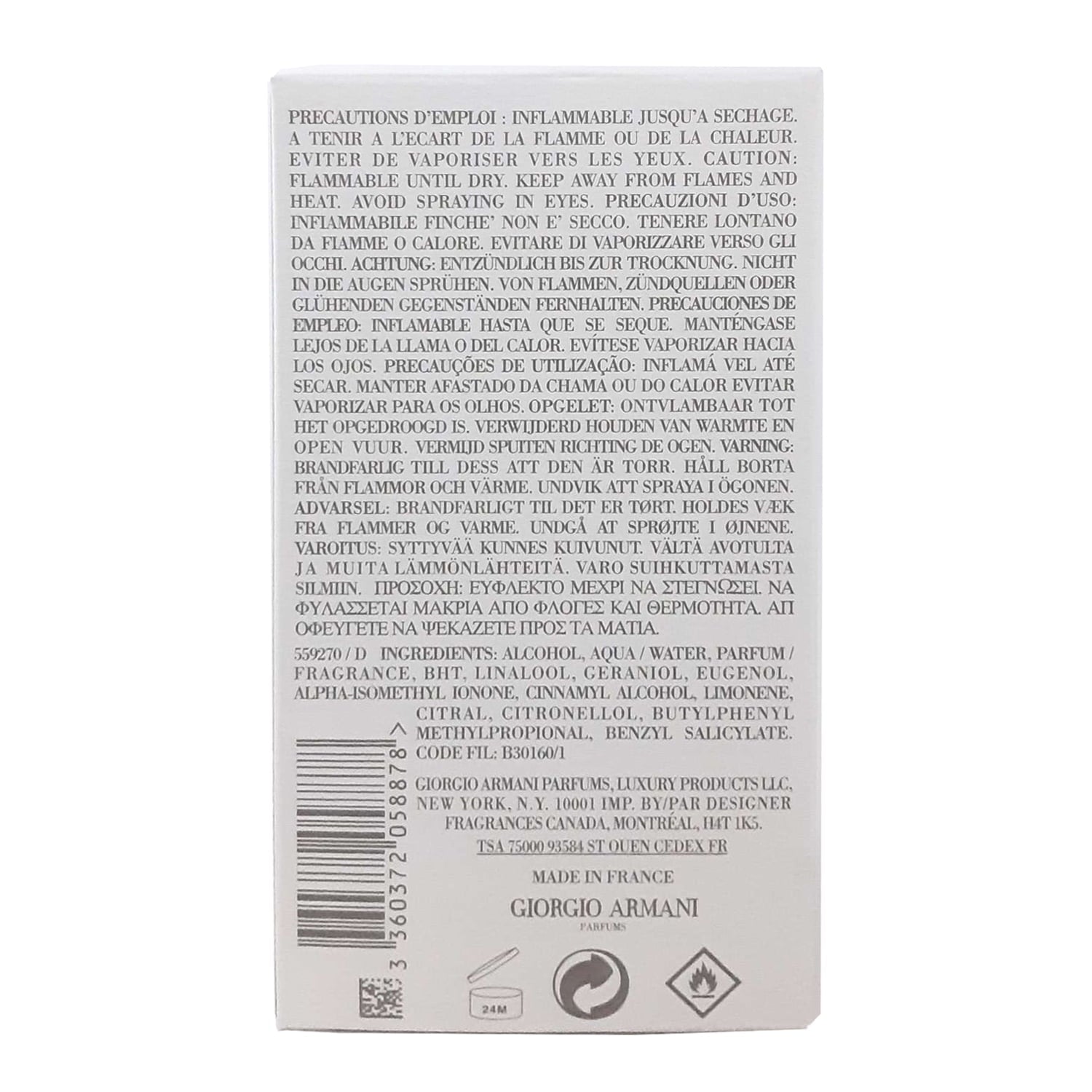 Giorgio Armani Acqua Di Gio EDT Perfume for Men 100ml - Khayest