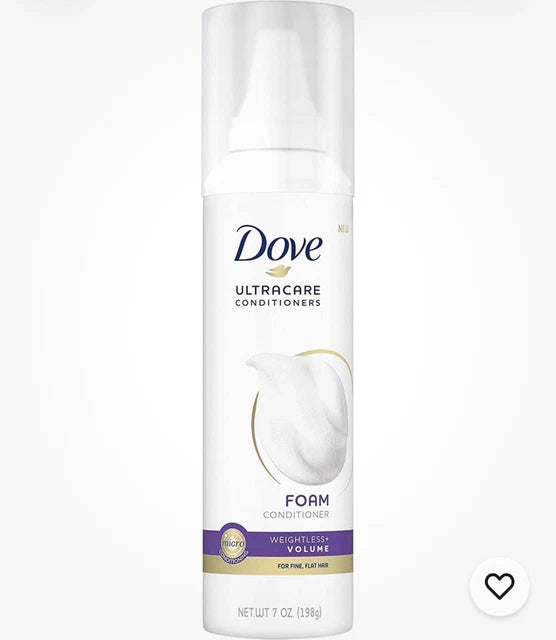 Dove UltraCare Conditioner Foam for Fine, Flat Hair Weightless 198g