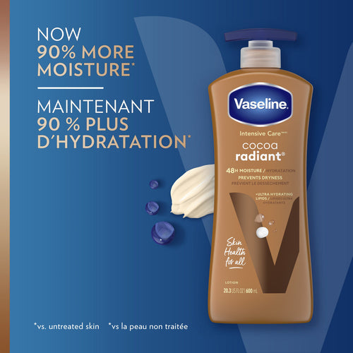 Vaseline Intensive Care Cocoa Radiant Body Lotion 600ml - Khayest