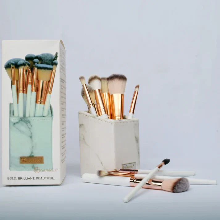 BH Cosmetics Signature Rose Gold 13 Piece Brush Set - Khayest