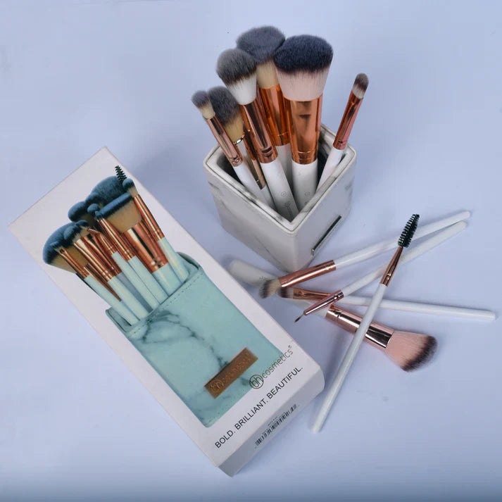 BH Cosmetics Signature Rose Gold 13 Piece Brush Set - Khayest