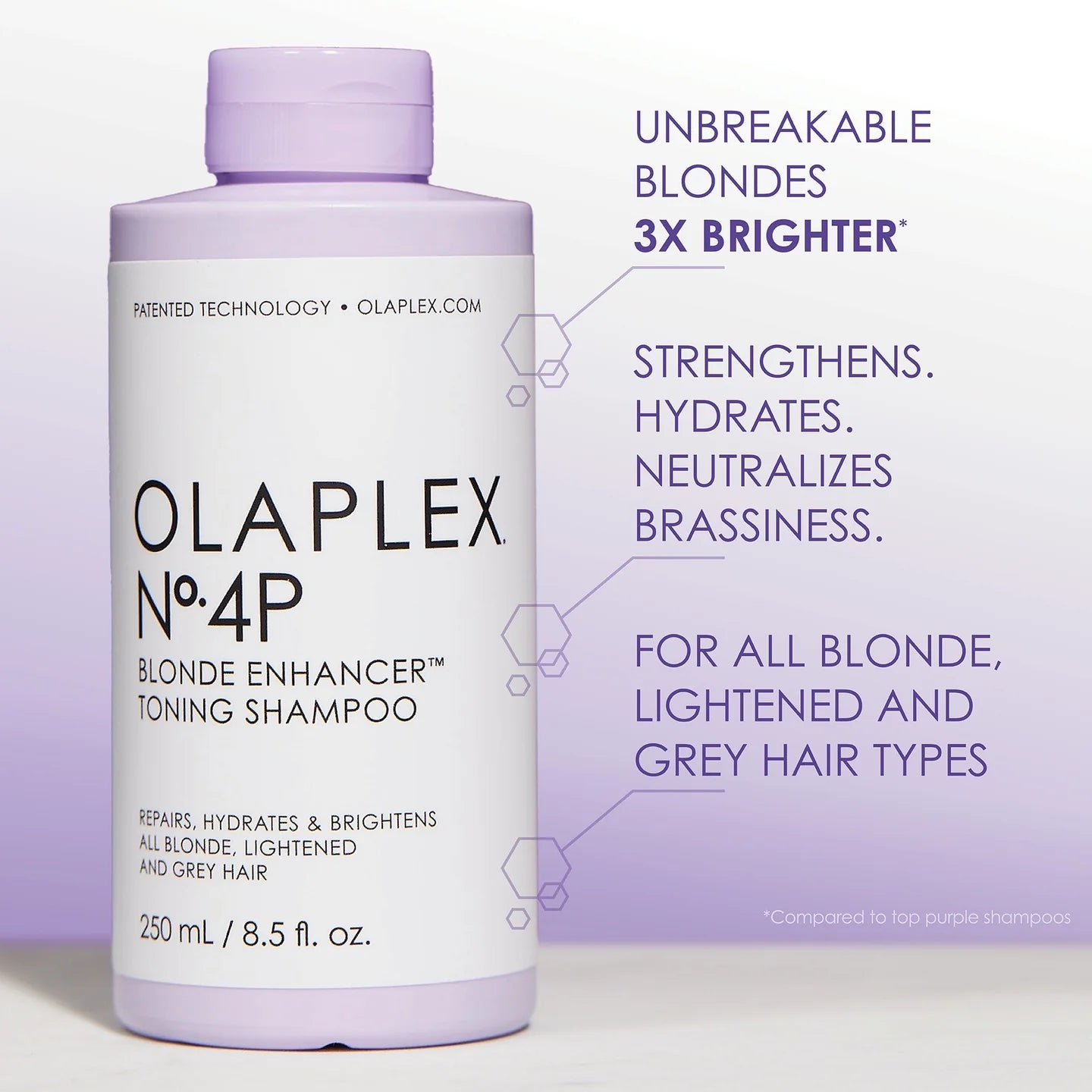 Olaplex No.4P Blonde Enhancer Tonning Shampoo 250ml - Khayest