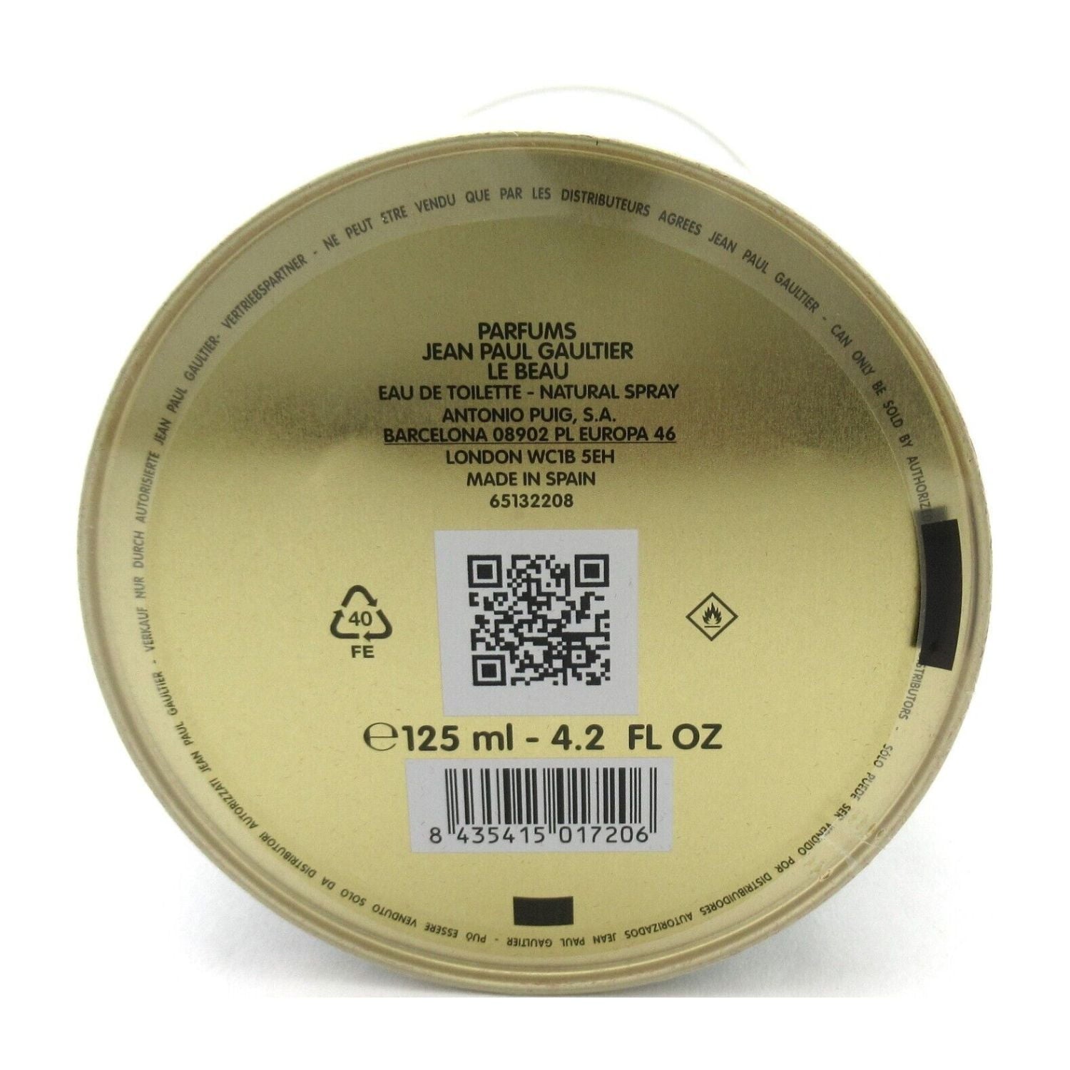 Jean Paul Gaultier Le Beau EDT Perfume for Men 125ml - Khayest