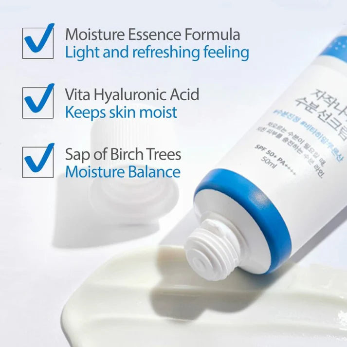 Round Lab Birch Juice Face Moisturizing Sunscreen SPF50+ PA++++ - Khayest