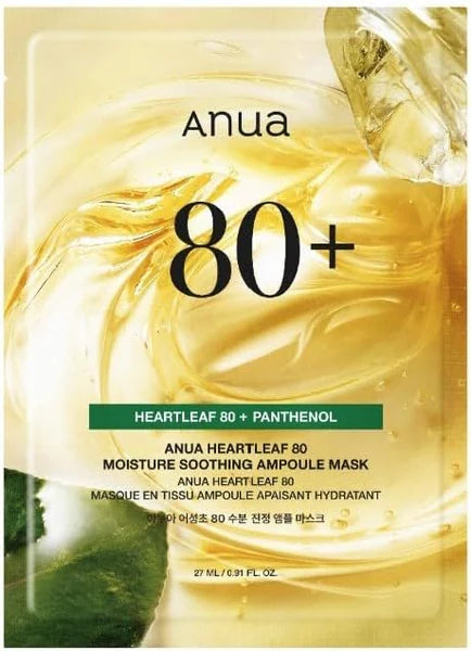 Anua Heartleaf 80 Moisture Soothing Ampoule Face Mask