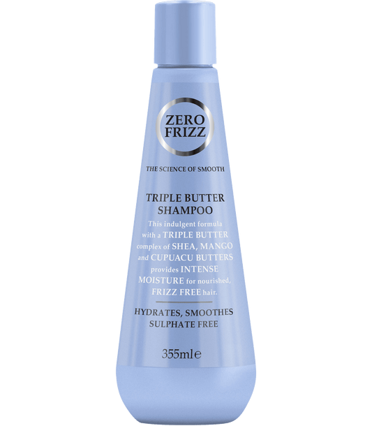 Zero Frizz The Science Of Smooth Triple Butter hair shampoo 355Ml - Khayest