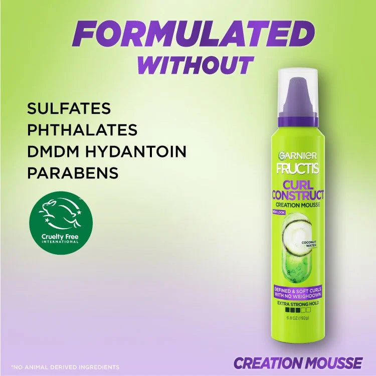 Garnier Fructis Curl Construct Creation Hair mousse 192g - Khayest