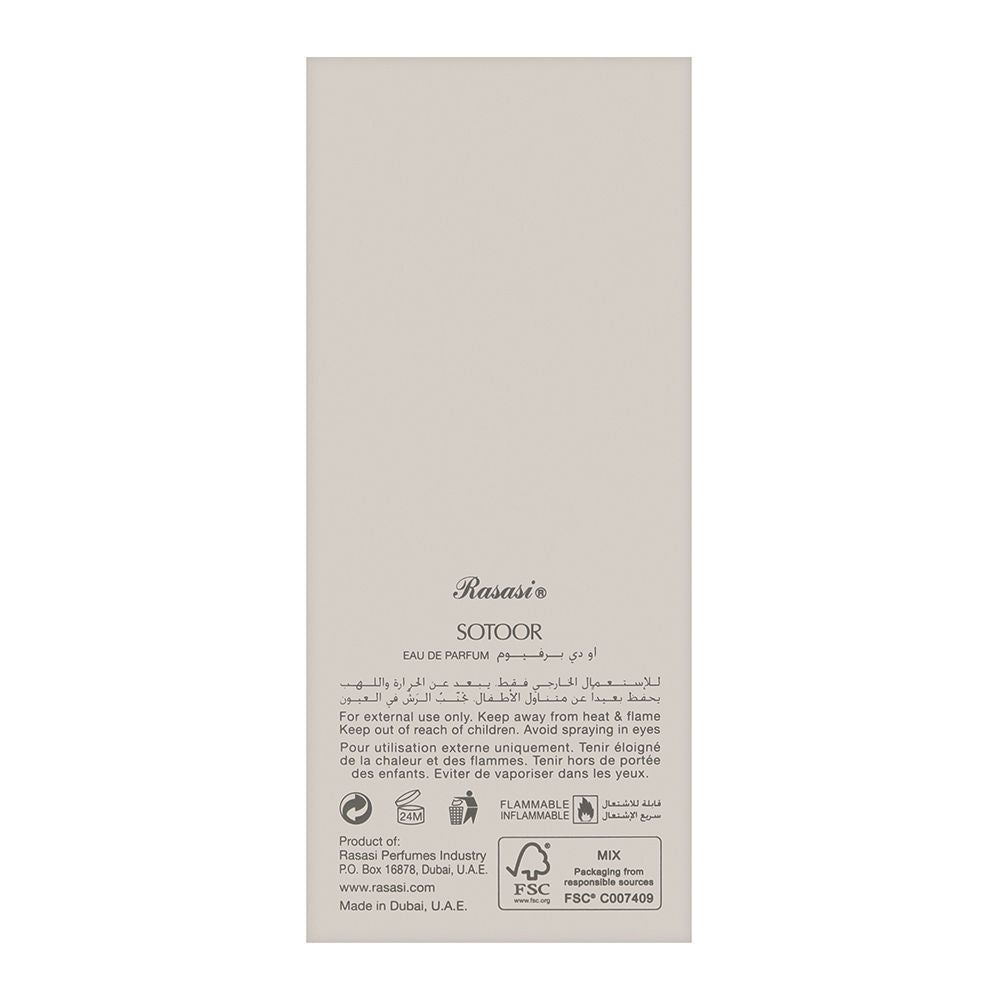 Rasasi Sotoor Taa EDP Perfume For Men and Women Details 100ml - Khayest