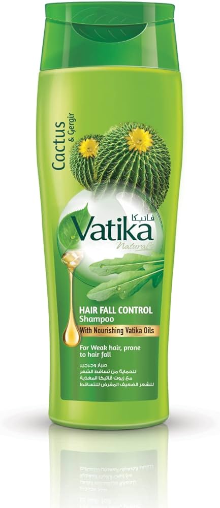 Vatika Cactus & Gergir Hair Fall Control Shampoo 360ml - Khayest