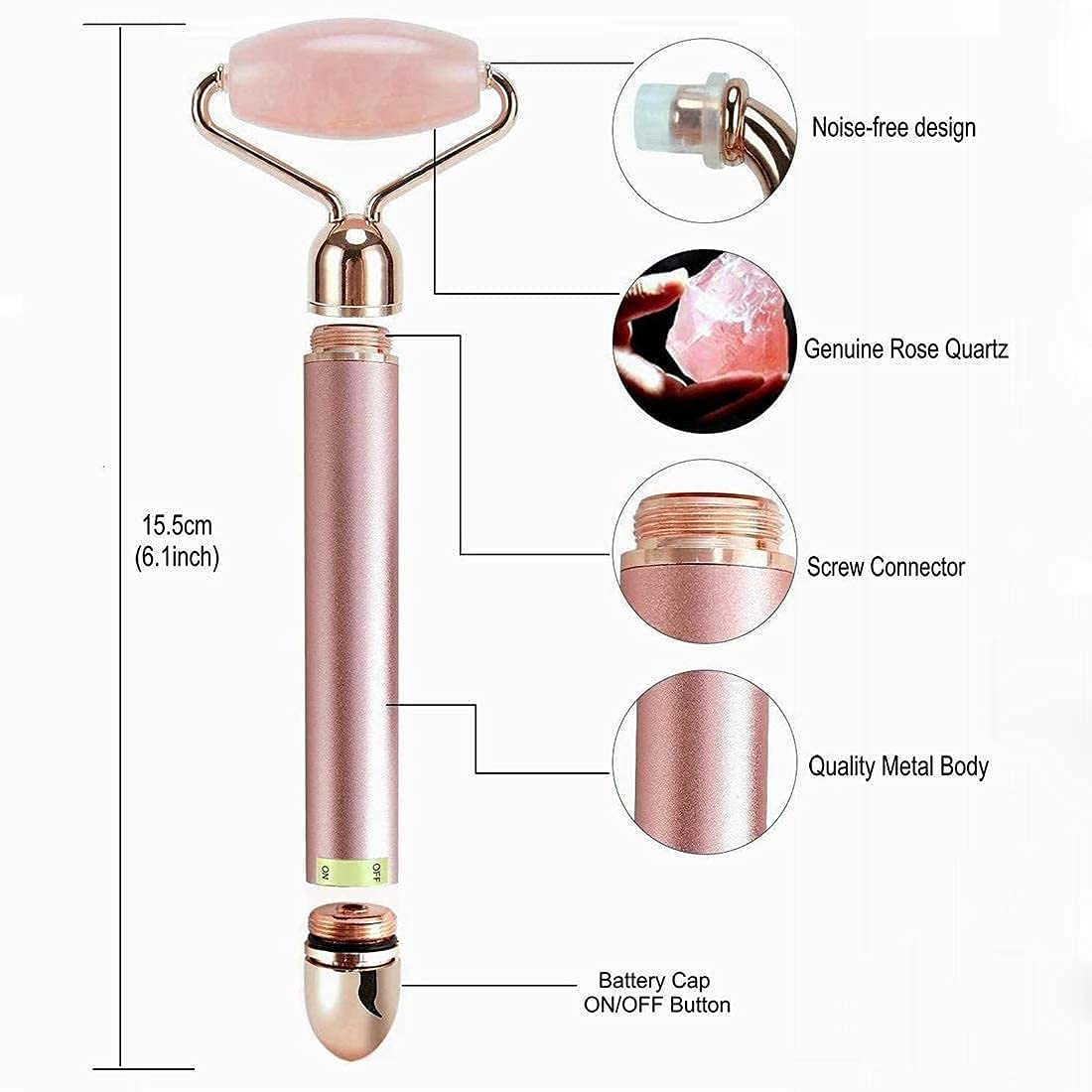 2 in 1 Electric Roller Facial Massager New Flawless Contour Face Slimming Roller Massager - Khayest