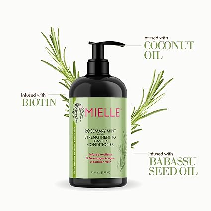 Mielle Organics Rosemary Mint Strengthening Leave In Hair Conditioner - Khayest