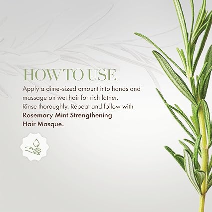 Mielle Organics Rosemary Mint Strengthening Hair Shampoo - Khayest