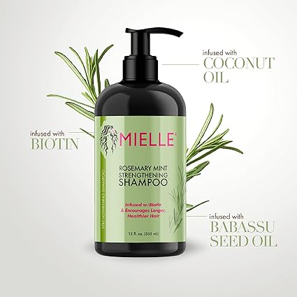 Mielle Organics Rosemary Mint Strengthening Hair Shampoo - Khayest