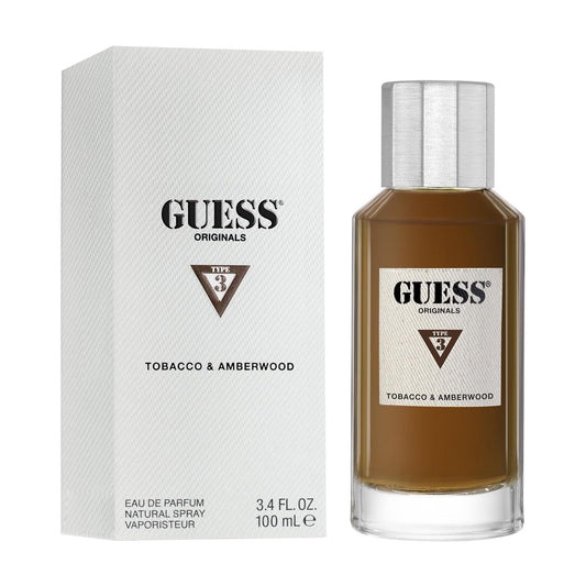 Guess Originals Type 3 Tobacco and Amberwood Perfume for Men 100ml - Khayest