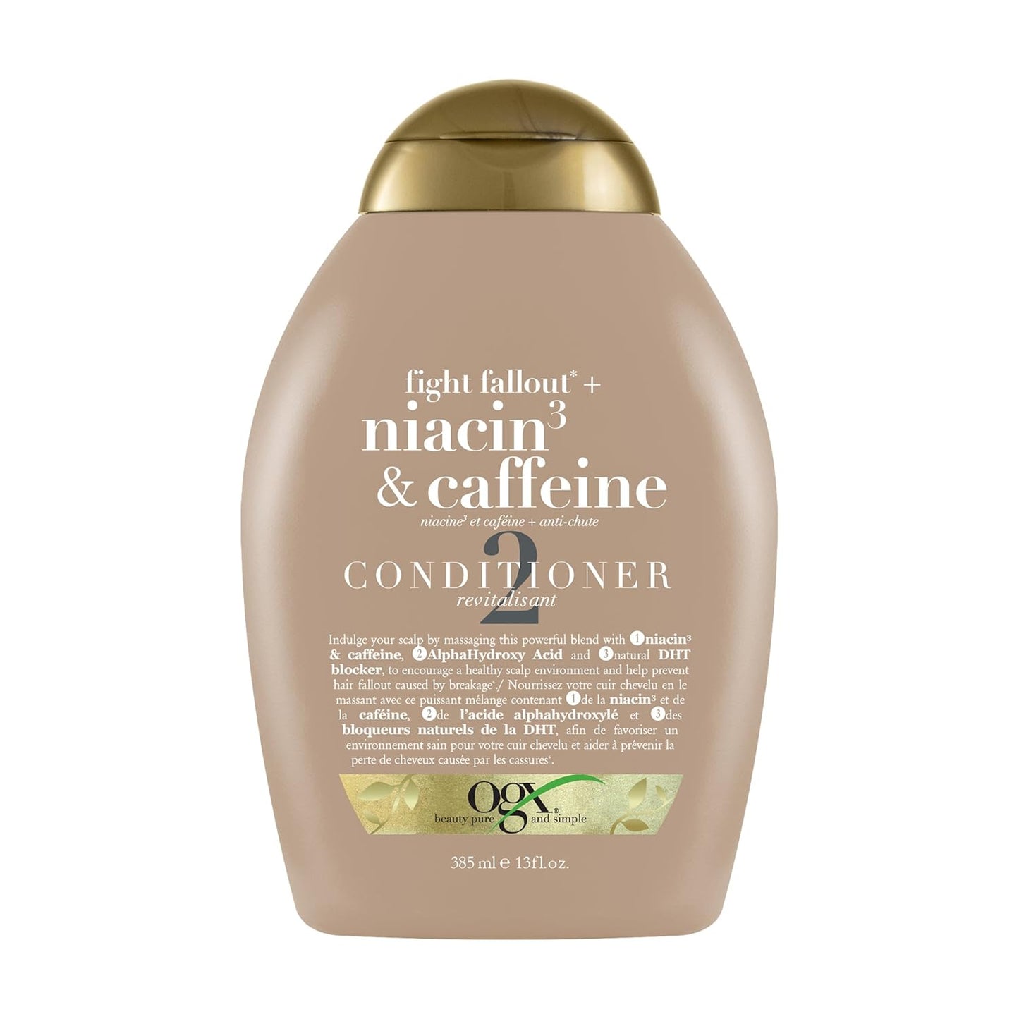 OGX niacin3 & caffeine hair conditioner 385ml - Khayest