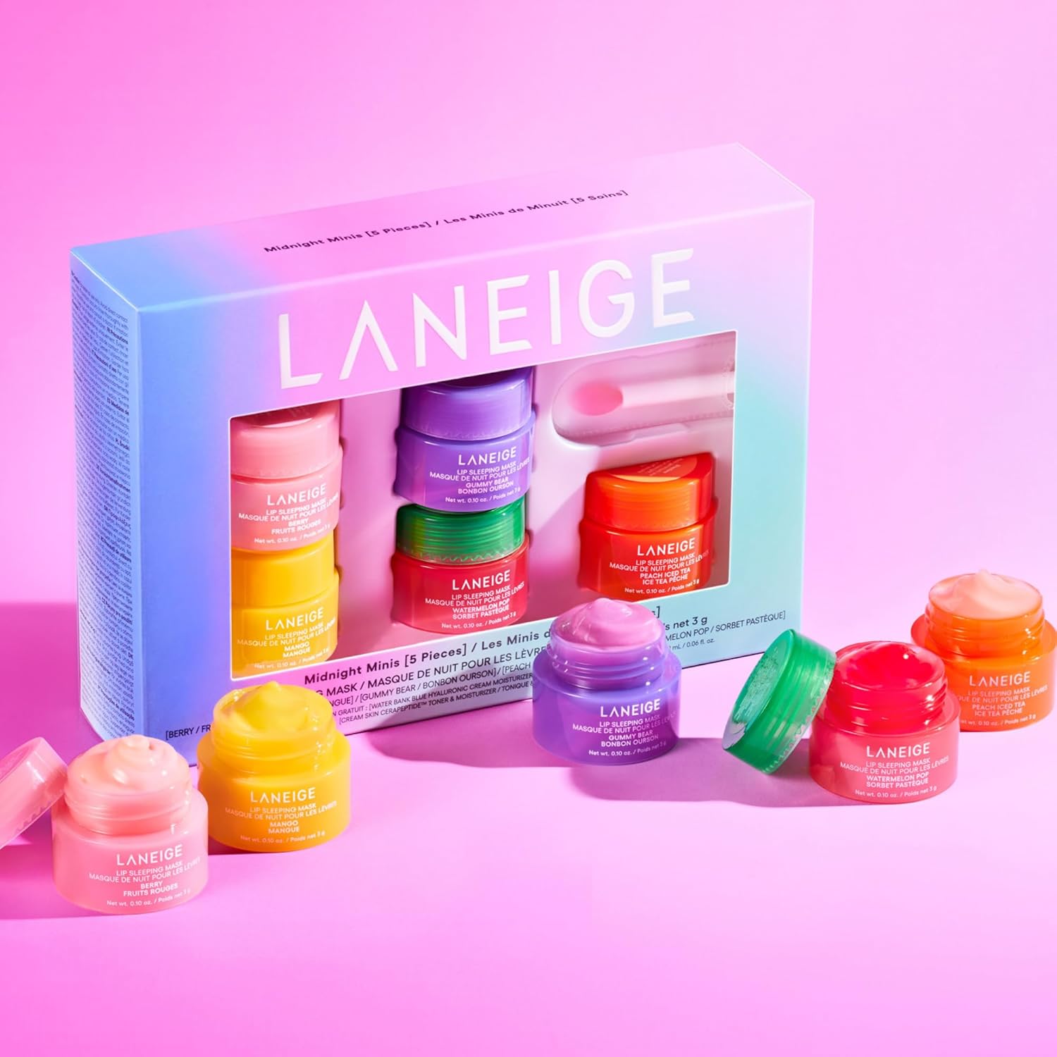 LANEIGE Midnight Minis Lip Sleeping Mask set - Khayest