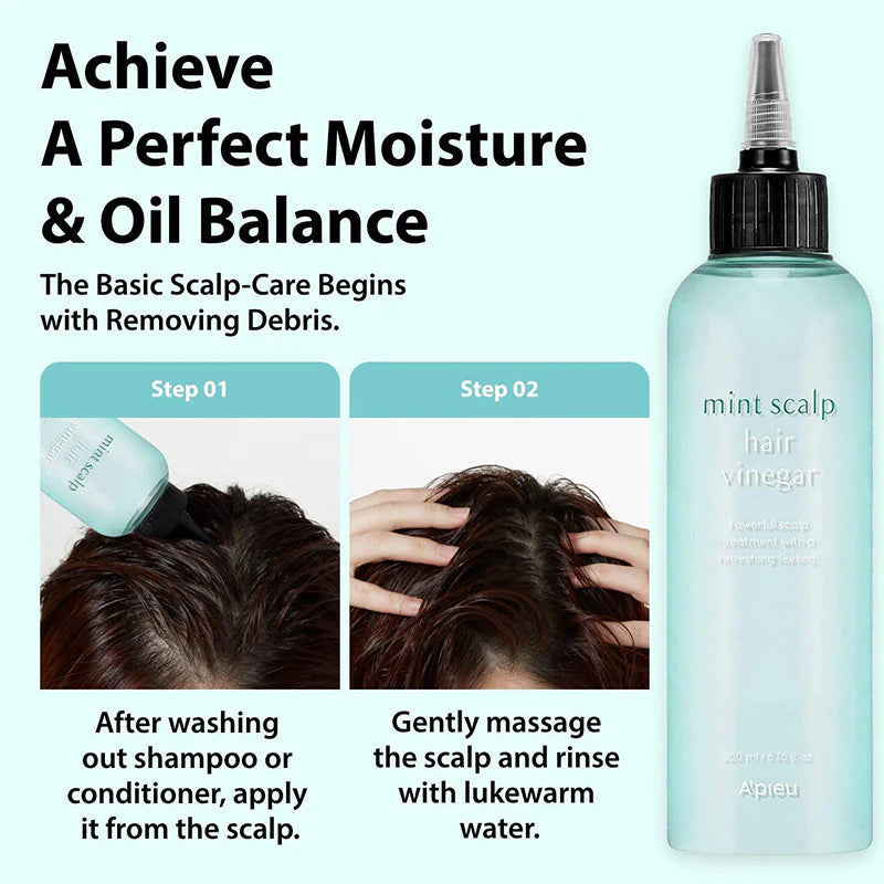 A'PIEU Mint Scalp Hair Vinegar 200ml - Khayest