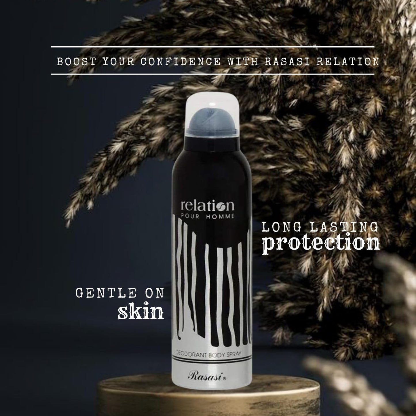 RASASI Relation Pour Homme Deodorant Body Spray for Men - Khayest