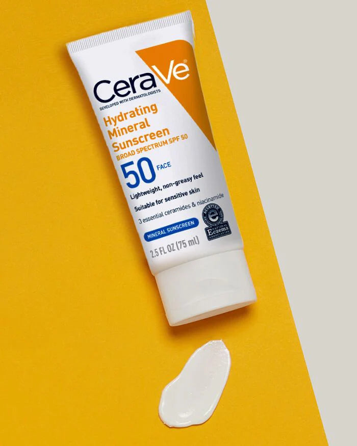 Cerave Hydrating Mineral Face Sunscreen SPF50 75ml