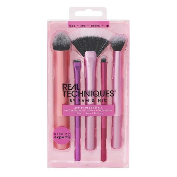 Real Techniques Face Eye Cheek and Lip Brush Set 5 Piece - Khayest