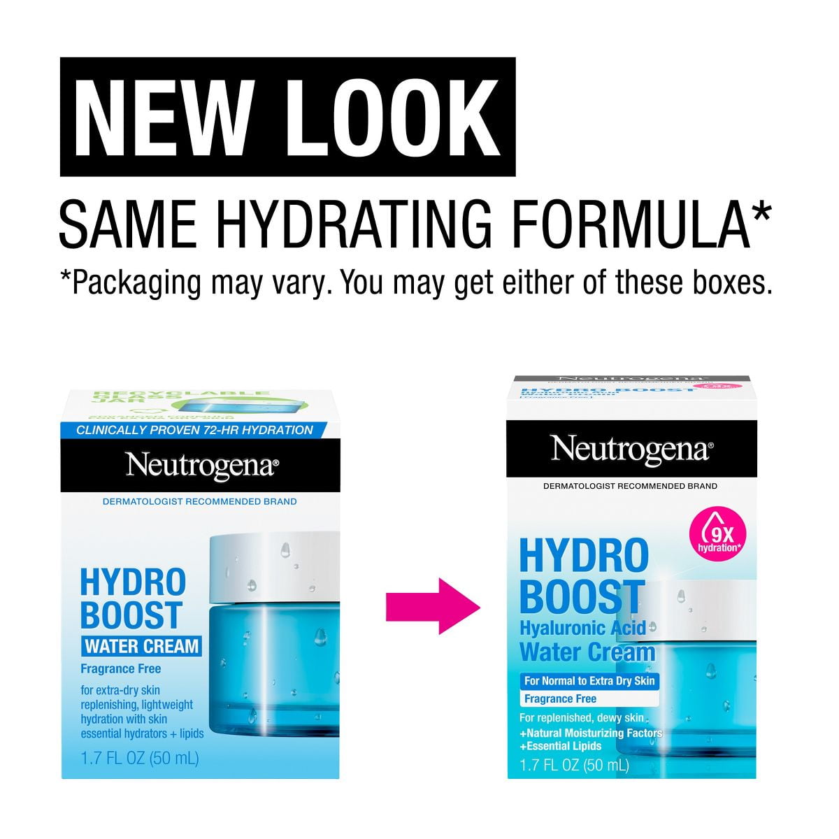 Neutrogena Hydro Boost Water Face Cream for Extra-Dry and Acne-Prone Skin - Fragrance Free - 1.7oz - Khayest